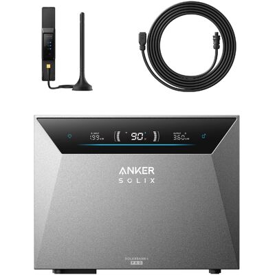Anker Kit Solix Solarbank 4 E5000 Pro Con Adattatore Wieland E Smart Meter Anker Kit Solix Solarbank 4 E5000 Pro Con Adattatore Wieland E Smart Meter