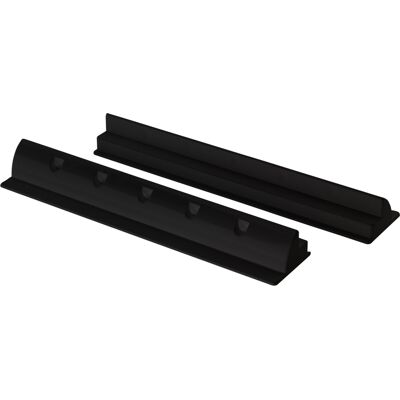ALCAPOWER Montaggi Laterali Per Installazioni Tecniche, Set Da 2 Pezzi, Struttura In Robusto Materiale Plastico Nero, Lunghezza 520mm, Apw520 ALCAPOWER Montaggi Laterali Per Installazioni Tecniche, Set Da 2 Pezzi, Struttura In Robusto Materiale Plastico Nero, Lunghezza 520mm, Apw520