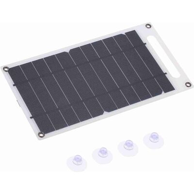 OEM Pannello Solare Portatile Usb Crezuo Da 7,8 W, 6 V, 1300 Ma Con Ventosa, Ideale Per Viaggi, Campeggio Ed Escursionismo.-crezuo OEM Pannello Solare Portatile Usb Crezuo Da 7,8 W, 6 V, 1300 Ma Con Ventosa, Ideale Per Viaggi, Campeggio Ed Escursionismo.-crezuo