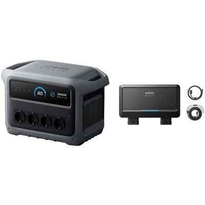 Anker Kit Solix C1000x Gen 2 Con Alternator Charger , Caricatore Dc Doppio 800w, 1056wh, Generatore Solare 4x2000w Anker Kit Solix C1000x Gen 2 Con Alternator Charger , Caricatore Dc Doppio 800w, 1056wh, Generatore Solare 4x2000w