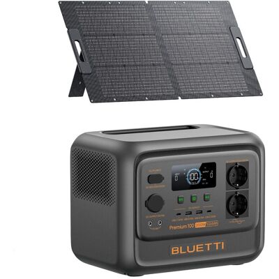 BLUETTI Kit Premium 100 V2 Con Pannello Solare 130w - 1024wh, Generatore Solare 2x2000w (2700w Max.) BLUETTI Kit Premium 100 V2 Con Pannello Solare 130w - 1024wh, Generatore Solare 2x2000w (2700w Max.)