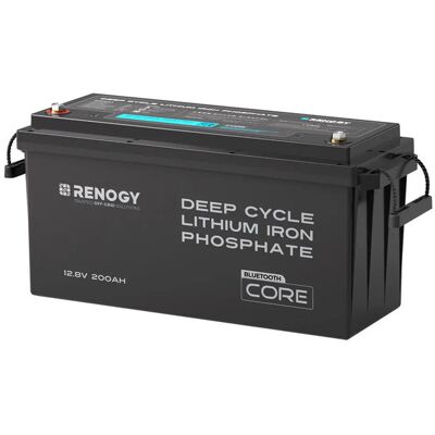 RENOGY Batteria Al Litio 12v 200ah - Lifepo4 Con Bms Per Camper, Barche E Sistemi Di Accumulo Solare (modello B) RENOGY Batteria Al Litio 12v 200ah - Lifepo4 Con Bms Per Camper, Barche E Sistemi Di Accumulo Solare (modello B)