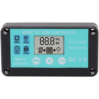 OEM Regolatore Di Carica Solare, Doppia Uscita Usb, Pannello Di Controllo A Ricarica Rapida 12v/24v Per Uso Domestico E Industriale 100a -crezuo OEM Regolatore Di Carica Solare, Doppia Uscita Usb, Pannello Di Controllo A Ricarica Rapida 12v/24v Per Uso Domestico E Industriale 100a -crezuo