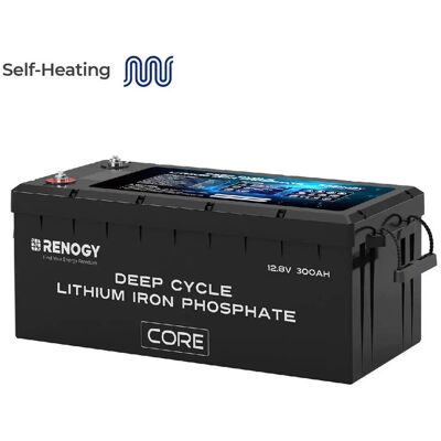 RENOGY Batteria Al Litio Ferro-fosfato 12v 300ah - Lifepo4 Leggera Con Bms Per Camper, Barche, Sistemi Solari E Off-grid RENOGY Batteria Al Litio Ferro-fosfato 12v 300ah - Lifepo4 Leggera Con Bms Per Camper, Barche, Sistemi Solari E Off-grid
