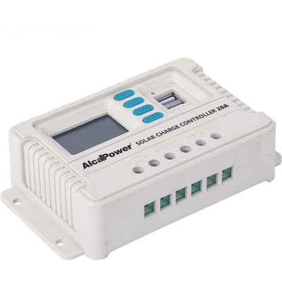 ALCAPOWER Regolatore Di Carica Solare Pwm 20a Per Sistemi 12v E 24v Con Riconoscimento Automatico, Doppia Uscita Usb E Protezione Ip22 Integrata ALCAPOWER Regolatore Di Carica Solare Pwm 20a Per Sistemi 12v E 24v Con Riconoscimento Automatico, Doppia Uscita Usb E Protezione Ip22 Integrata