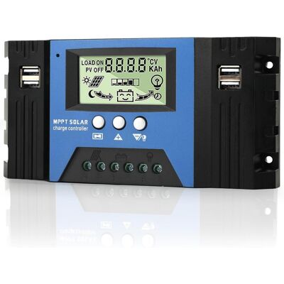 OEM Regolatore Di Carica Solare Mppt 100a 12v/24v Con Doppia Porta Usb, Regolatore Di Carica Del Pannello Solare Con Display Lcd OEM Regolatore Di Carica Solare Mppt 100a 12v/24v Con Doppia Porta Usb, Regolatore Di Carica Del Pannello Solare Con Display Lcd