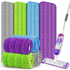 LIIYIELA Compatibile Con Le Testine Per Mocio Swiffer Powermop - Confezione Da 4 - Testine Per Mocio In Fibra Trapezoidale Autoadesive - 4 Colori (uno Per Ogni Colore) - 42 X 14 Cm LIIYIELA Compatibile Con Le Testine Per Mocio Swiffer Powermop - Confezione Da 4 - Testine Per Mocio In Fibra Trapezoidale Autoadesive - 4 Colori (uno Per Ogni Colore) - 42 X 14 Cm