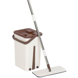 WYCTIN - Mocio - Scopa Con Testa Rotante A 360 ° Mop In Fibra Superfinita Secchio Con Doppio Scomparto WYCTIN - Mocio - Scopa Con Testa Rotante A 360 ° Mop In Fibra Superfinita Secchio Con Doppio Scomparto