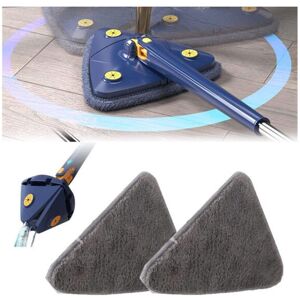 TUSERXLN Mocio Telescopico Triangolare Regolabile A 360° Con Funzione Di Pressatura Automatica Dell'acqua, 2 Panni Per La Pulizia, Testina In Microfibra Estensibile (blu) TUSERXLN Mocio Telescopico Triangolare Regolabile A 360° Con Funzione Di Pressatura Automatica Dell'acqua, 2 Panni Per La Pulizia, Testina In Microfibra Estensibile (blu)