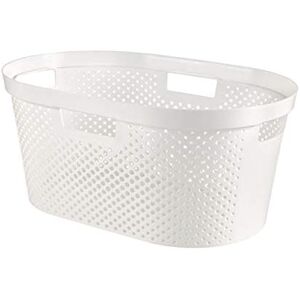 CURVER 231011 Infinity Dots Portabiancheria In Plastica Bianca 59 X 38 X 27 Cm - CURVER 231011 Infinity Dots Portabiancheria In Plastica Bianca 59 X 38 X 27 Cm -