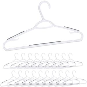 RELAXDAYS 100x Grucce Appendiabiti, Stampelle In Plastica, Asta Per Pantaloni Gonne Cravatte, Antiscivolo, Bianche RELAXDAYS 100x Grucce Appendiabiti, Stampelle In Plastica, Asta Per Pantaloni Gonne Cravatte, Antiscivolo, Bianche