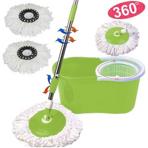TRADE SHOP TRAESIO - Rotating Mop Roto Mop Mocio Rotante In Microfibra Con Secchio Strizzatore 360° - TRADE SHOP TRAESIO - Rotating Mop Roto Mop Mocio Rotante In Microfibra Con Secchio Strizzatore 360° -