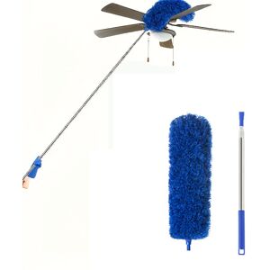 FULEADTURE Spazzola Per La Pulizia Delle Grondaie, Strumento Per Il Tetto Con Manico Telescopico 250 Cm, Strumento Di Pulizia Di Sicurezza, Spolverino, Blu FULEADTURE Spazzola Per La Pulizia Delle Grondaie, Strumento Per Il Tetto Con Manico Telescopico 250 Cm, Strumento Di Pulizia Di Sicurezza, Spolverino, Blu