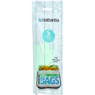 Brabantia Perfectfit Sacchetti Compostabili Tipo S 6 Litri 10 Pezzi Brabantia Perfectfit Sacchetti Compostabili Tipo S 6 Litri 10 Pezzi