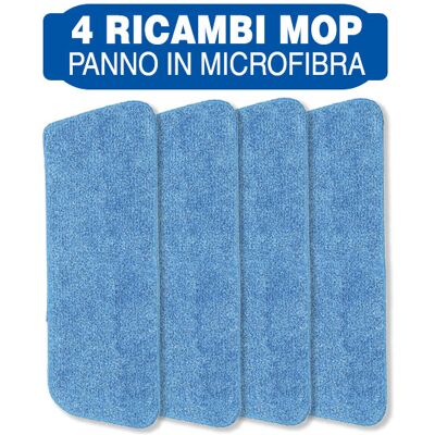 MAURY'S - Kit 4 Ricambi Spray Mop - 4-Pezzi - Microfibra - Cleaning accessory MAURY'S - Kit 4 Ricambi Spray Mop - 4-Pezzi - Microfibra - Cleaning accessory