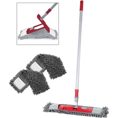 MAURY'S Mop Pavimenti Ciniglia Con Manico - MAURY'S Mop Pavimenti Ciniglia Con Manico -