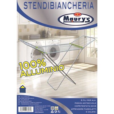 MAURY'S Stendino In Alluminio Classico 20 Mt - MAURY'S Stendino In Alluminio Classico 20 Mt -