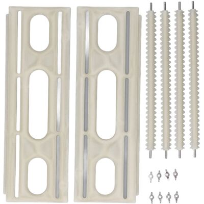VISTRECK Stendino Per Dischi In Vinile Portaoggetti In Plastica Abs Di Grande Capacità, Design A Dente Di Sega VISTRECK Stendino Per Dischi In Vinile Portaoggetti In Plastica Abs Di Grande Capacità, Design A Dente Di Sega