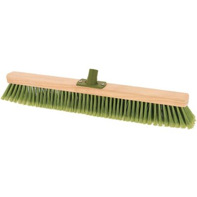 TENDANCE Testa Di Scopa Per Esterni 64 Cm Con Telaio In Pino Grezzo Presa Inclinata - Verde - TENDANCE Testa Di Scopa Per Esterni 64 Cm Con Telaio In Pino Grezzo Presa Inclinata - Verde -