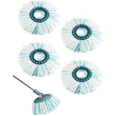 OEM Testine Di Ricambio (4 Pezzi) Per Mocio Leifheit Clean Twist – Microfibra Ultra Assorbente E Resistente OEM Testine Di Ricambio (4 Pezzi) Per Mocio Leifheit Clean Twist – Microfibra Ultra Assorbente E Resistente