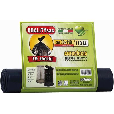 GEKO Sacchi Rifiuti Antigoccia 72 X 110 Cm 120 L Conf. 10 Pezzi GEKO Sacchi Rifiuti Antigoccia 72 X 110 Cm 120 L Conf. 10 Pezzi