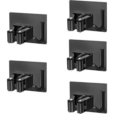 DPZO Porta Scope Da Parete, Set Da 5 Pezzi, Autoadesivo, Con Dispositivo Di Posizionamento E Ganci, Porta Scope Da Parete Per Riporre Gli Oggetti, Porta Scope Da Parete Senza Foratura Per Cucina, Bagno E G DPZO Porta Scope Da Parete, Set Da 5 Pezzi, Autoadesivo, Con Dispositivo Di Posizionamento E Ganci, Porta Scope Da Parete Per Riporre Gli Oggetti, Porta Scope Da Parete Senza Foratura Per Cucina, Bagno E G