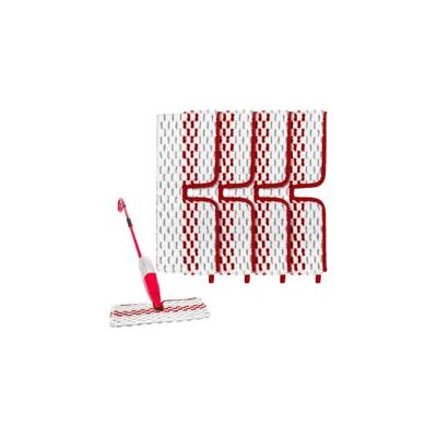 OEM Confezione Da 4 Ricariche Per Mocio Vileda 12 Spray Max, Panno In Microfibra 100%, Riutilizzabile, Adatto A Tutti I Tipi Di Pavimento - Crezuo OEM Confezione Da 4 Ricariche Per Mocio Vileda 12 Spray Max, Panno In Microfibra 100%, Riutilizzabile, Adatto A Tutti I Tipi Di Pavimento - Crezuo