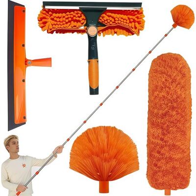 OEM Tergivetro Telescopico - Pulitore Per Vetri Telescopico - Spolverino Telescopico - Tergivetro Telescopico - Spazzola In Microfibra - Tergivetro - Spolverino - Spazzola - Spazzola Per Ragnatele - 6 Met OEM Tergivetro Telescopico - Pulitore Per Vetri Telescopico - Spolverino Telescopico - Tergivetro Telescopico - Spazzola In Microfibra - Tergivetro - Spolverino - Spazzola - Spazzola Per Ragnatele - 6 Met