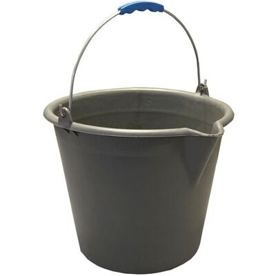 MOBIL PLASTIC Secchio Industriale In Plastica 15 Litri Con Becco E Manico In Acciaio - Grigio - MOBIL PLASTIC Secchio Industriale In Plastica 15 Litri Con Becco E Manico In Acciaio - Grigio -
