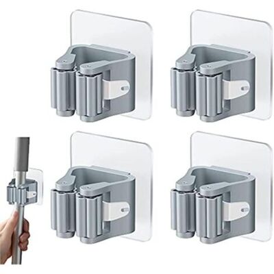 TKAAKT Gancio Per Mocio Senza Foratura, Clip Per Mocio, Supporto Per Bagno TKAAKT Gancio Per Mocio Senza Foratura, Clip Per Mocio, Supporto Per Bagno