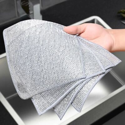 TAPWORKS Panni Di Pulizia Per Filo (10 Pz) - Pagliette Extra Forte - Scrub Spugne Per La Cucina - Pagliette - Panno Per La Pulizia TAPWORKS Panni Di Pulizia Per Filo (10 Pz) - Pagliette Extra Forte - Scrub Spugne Per La Cucina - Pagliette - Panno Per La Pulizia