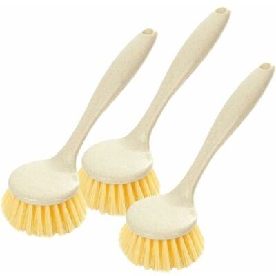 XISRENS Set Di 3 Spazzole Per Piatti Con Manico Lungo E Testina Rotonda, Ideali Per Pulire Cucina, Piatti, Pentole E Padelle. XISRENS Set Di 3 Spazzole Per Piatti Con Manico Lungo E Testina Rotonda, Ideali Per Pulire Cucina, Piatti, Pentole E Padelle.