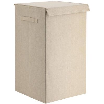 TENDANCE Cesto Portabiancheria Pieghevole In Tessuto Poliestere Mdf - Naturale - TENDANCE Cesto Portabiancheria Pieghevole In Tessuto Poliestere Mdf - Naturale -