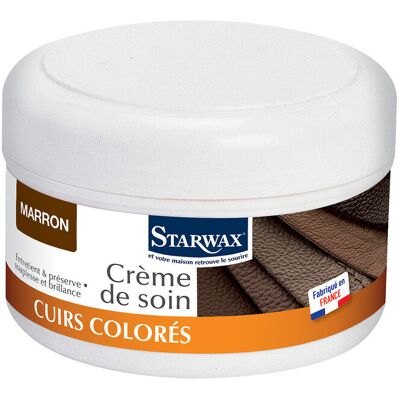 Crema Pelle STARWAX Marrone - Idrata e riscalda la tonalità - Cura della pelle Crema Pelle STARWAX Marrone - Idrata e riscalda la tonalità - Cura della pelle