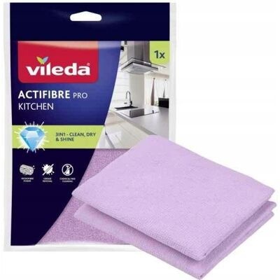 Vileda Panno Da Cucina Actifibre Pro Viola, 1 Pezzo Vileda Panno Da Cucina Actifibre Pro Viola, 1 Pezzo