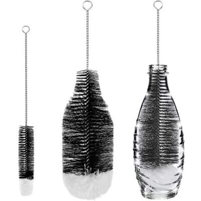 ENOWELIR Set Di 2 Spazzole Per Bottiglie E Thermos – Spazzola Professionale Per La Pulizia Di Vetro, Acciaio Inossidabile E Contenitori Stretti ENOWELIR Set Di 2 Spazzole Per Bottiglie E Thermos – Spazzola Professionale Per La Pulizia Di Vetro, Acciaio Inossidabile E Contenitori Stretti