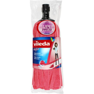 Vileda - Serpilliere Stile Cotton & Polyester - Pulizia Del Pavimento - Rosso Vileda - Serpilliere Stile Cotton & Polyester - Pulizia Del Pavimento - Rosso