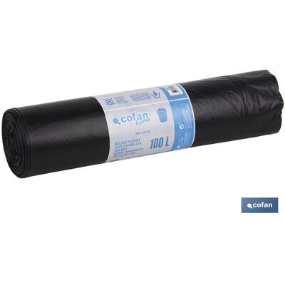 COFAN Sacco Della Spazzatura 85x105 Calibro 190 Colore Nero 10 Unità. COFAN Sacco Della Spazzatura 85x105 Calibro 190 Colore Nero 10 Unità.