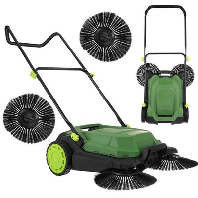 NORTHIX Spazzatrice Manuale Per Foglie, Larghezza 68 Cm, Contenitore Da 24 Litri, 3 Spazzole NORTHIX Spazzatrice Manuale Per Foglie, Larghezza 68 Cm, Contenitore Da 24 Litri, 3 Spazzole