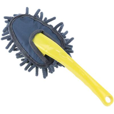 TENDANCE Spolverino Triangolare Sfoderabile E Lavabile In Microfibra Di Ciniglia - Grigio Curry - TENDANCE Spolverino Triangolare Sfoderabile E Lavabile In Microfibra Di Ciniglia - Grigio Curry -