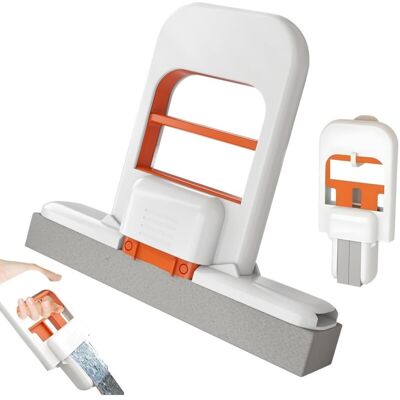 LIIYIELA Mini Mocio Pieghevole Da Tavolo, Mini Mocio In Spugna Per La Pulizia A Secco E A Umido, Strumento Di Pulizia Con Spugna Autostrizzante, Mini Mocio Portatile Per La Pulizia Di Piccoli Spazi, Bagno, Cuc LIIYIELA Mini Mocio Pieghevole Da Tavolo, Mini Mocio In Spugna Per La Pulizia A Secco E A Umido, Strumento Di Pulizia Con Spugna Autostrizzante, Mini Mocio Portatile Per La Pulizia Di Piccoli Spazi, Bagno, Cuc