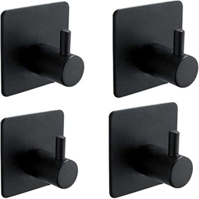 OEM Set Di 4 Ganci Adesivi 3m, Ganci Da Parete Per Bagno, Ganci Per Asciugamani Da Cucina, Ganci Per Quadri (non È Necessaria La Foratura), Ganci Autoadesivi In Acciaio Inossidabile, Neri -crezuo OEM Set Di 4 Ganci Adesivi 3m, Ganci Da Parete Per Bagno, Ganci Per Asciugamani Da Cucina, Ganci Per Quadri (non È Necessaria La Foratura), Ganci Autoadesivi In Acciaio Inossidabile, Neri -crezuo