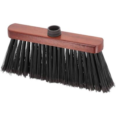 TENDANCE Testa Di Scopa Per Interni Lunga 29 Cm Telaio In Fibra Di Pino Tinto - Mogano Nero - TENDANCE Testa Di Scopa Per Interni Lunga 29 Cm Telaio In Fibra Di Pino Tinto - Mogano Nero -