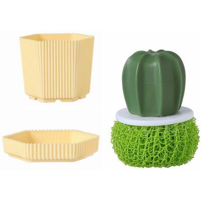 OEM Spazzola Per Piatti Con Divertente Design A Cactus - Una OEM Spazzola Per Piatti Con Divertente Design A Cactus - Una