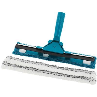 TENDANCE Tergivetro Con Manico E 2 Coperture In Microfibra - Blu Anatra - TENDANCE Tergivetro Con Manico E 2 Coperture In Microfibra - Blu Anatra -