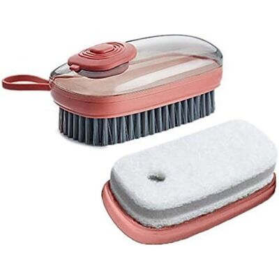 SIOKS Spazzola Per Serbatoio Di Detersivo Per Piatti Con Spugna Di Ricambio, Spazzola Dosatrice Di Sapone A Forma Di Palmo Per Bagno Interno Ed Esterno (colore Casuale) - Fei SIOKS Spazzola Per Serbatoio Di Detersivo Per Piatti Con Spugna Di Ricambio, Spazzola Dosatrice Di Sapone A Forma Di Palmo Per Bagno Interno Ed Esterno (colore Casuale) - Fei