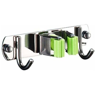 LIIYIELA Porta Scopa E Mocio Da Parete, Organizer Per Scope In Acciaio Inox Per Cucina, Bagno, Giardino E Ufficio LIIYIELA Porta Scopa E Mocio Da Parete, Organizer Per Scope In Acciaio Inox Per Cucina, Bagno, Giardino E Ufficio