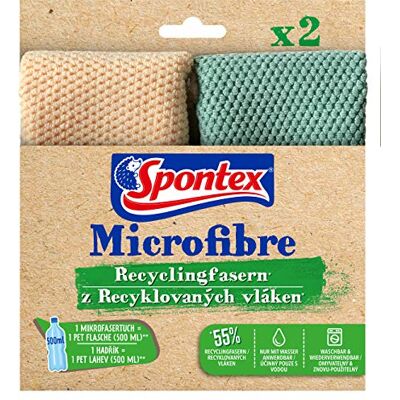 Spontex Panno Pulizia Microfibra Riciclata Superassorbente Lavabile Spontex Panno Pulizia Microfibra Riciclata Superassorbente Lavabile