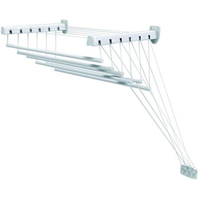 EUROSTORE07 Stendibiancheria Cm 140 X 43 Stendino Da Parete Soffitto Ferr 332965 EUROSTORE07 Stendibiancheria Cm 140 X 43 Stendino Da Parete Soffitto Ferr 332965