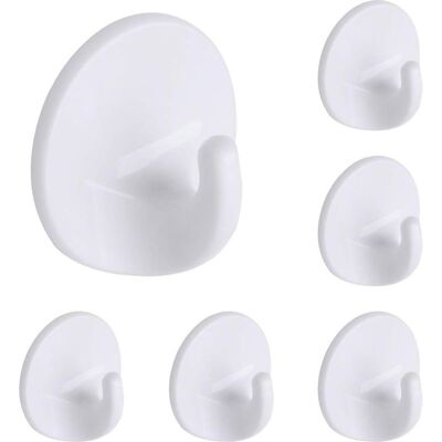 TAPWORKS Pack Di 6 Ganci Adesivi Murali, Organizzazione Casa Senza Foratura TAPWORKS Pack Di 6 Ganci Adesivi Murali, Organizzazione Casa Senza Foratura